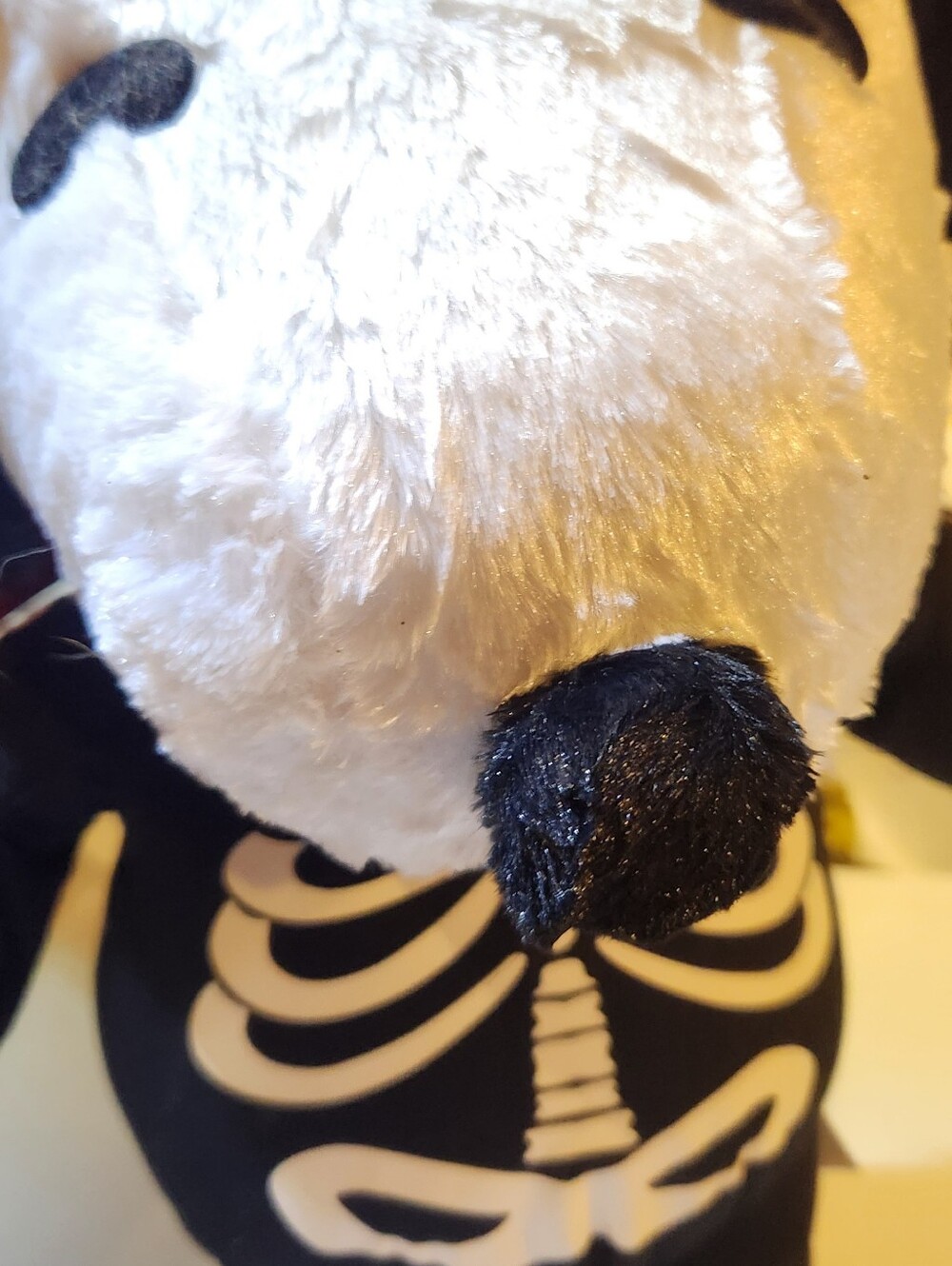 Snoopy Skeleton Stand Up Plush  - Black & White - Picture 4 of 10